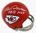 Len Dawson Autographed Kansas City Chiefs Mini Football Helmet Inscribed with 