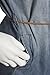 Women's Denim Button Down Belted Shirtdress with Pockets
