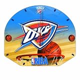 NBA Oklahoma City Thunder High Definition Clock - Backboard Shaped