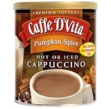 Caffe D'Vita Pumpkin Spice Cappuccino, 16-Ounce Cans (Pack of 6)