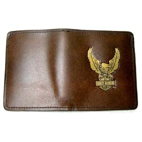 Harley Davidson~ Harley Davidson Wallet~ Full Grain Leather~ Bi-Fold Deluxe Wallet~ Approx 7