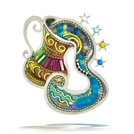 Eccentric Aquarius the Water Bearer Zodiac Pin from the Artazia Collection #911 MP