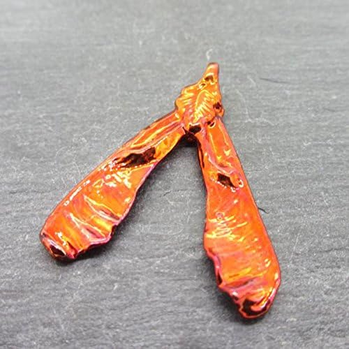 Two Skies, Red Copper Sycamore Seed Necklace (Medium)