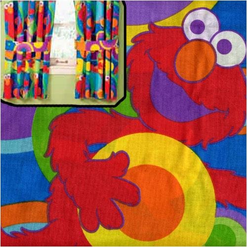 Circle Me Elmo Drapes