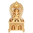 Large Hand Carved Intricate Ganesh Sculpture with Lakshmi