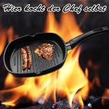 Aluguss-Grillpfanne 24x24 cm