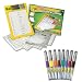Crayola Dry Erase Activity Center and Dry-Erase Markers Chisel Tip 8 ct.