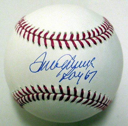 Tom Seaver Autographed Baseball with ROY 67 Inscription