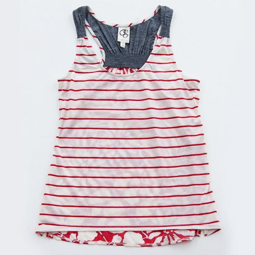 アンソロポロジーファッション ストライプ＆プリントのトップス Sサイズ