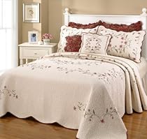 Pike Street Fall Garden Quilted Full Bedspread