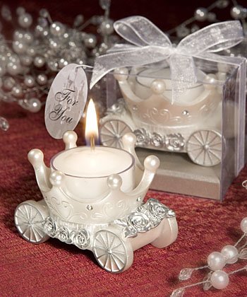 Carriage Wedding Favor Candle Holders, 18
