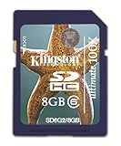 Kingston Digital, Inc. 8 GB Flash Memory Card SDG2/8GB
