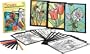 Flowers Stained Glass Coloring Kit (Arts & Crafts (Dover))