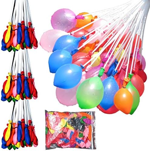 BLABLABLA Magic Water Balloons 3 Bunchs Plus 1 Refill Packs Quick Fill Balloons in less than 1 Minute White