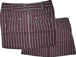 Emily the Strange Black Pinstriped Mini Pockets Skirt