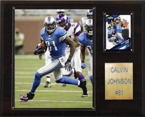 NFL Calvin Johnson Detroit Lions Player Plaque