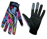 QEPAE® Breathable Cycling Gloves Anti-slip Full Finger Gel Gloves for Bicycle Riding Skiing - Gorgeous Color