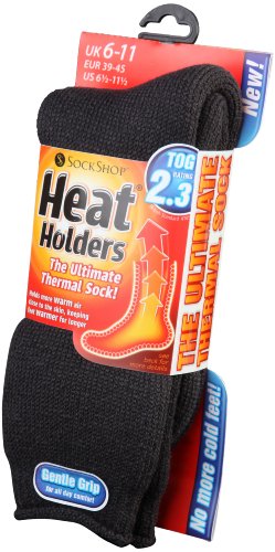 Heat Holders Thermal Socks, Mens Original, US Shoe Size 7-12, Charcoal