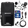 Zoom H2n Handy Recorder Bundle with 8GB SD Card, Headphones, Six-Foot 1/8-Inch Cable, and Polishing Cloth