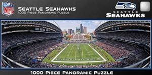 MasterPieces NFL Seattle Seahawks Stadium Panoramic Jigsaw Puzzle, 1000-Piece