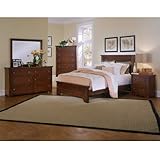 Lifestyle Dark Cherry Panel Bedroom Set (King) by Vaughan-Bassett