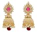 Shining Diva Bollywood Inspired Pearl Polki Stylish Fancy Party Wear Traditional Jhumki / Jhumka Earrings For Girls / Women RS.375.00