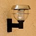 Solar Wall Lights, Stainless Steel, Adjustable, Two Possible Heights, Suitable for Outdoor Entrance, Garage or Sconce, Lot of 2.