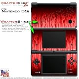 Nintendo DSi Skin Fire Red WraptorSkinz Skins (DSi NOT INCLUDED)