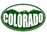 Oval COLORADO Green Mountain Sticker