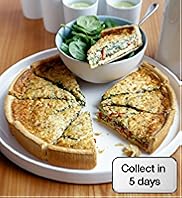 Large Red Pepper Feta Spinach Quiche