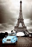 Eiffel Tower, Paris France Romantic Poster Black & White Collections Poster Print, 24x36 Collections Poster Print, 24x36 Travel Poster Print, 24x36