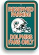 Set of 2 Set of 2 Miami Dolphins Plastic Parking Signs Set Of 2 - NFL