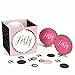Big Dot of Happiness Chic 40th Birthday - Pink, Black and Gold - Birthday Party Centerpiece & Table Decoration Kit