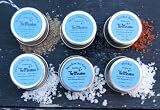 Finishing Salt Starter Set - 6 Different Sea Salts From Around the World, Small Taster Tins