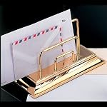 El Casco Gold Letter Holder