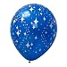 Retro Starry Night Balloons 50 pk. - White/ Blue