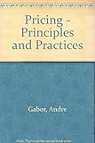 Pricing, principles and practices