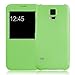JAMMYLIZARD Galaxy S5 Case - Green Window Flip Cover for Samsung Galaxy S5 / S5 Neo / S5 Plus, Screen Protector Included