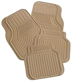 Rubber Queen 60453 4 Piece Heavy Duty Rubber Floor Mats - Beige