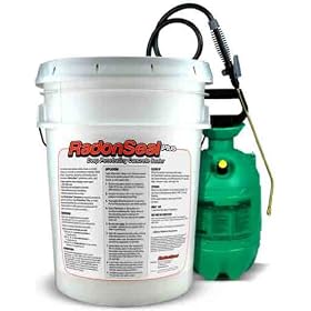 RadonSeal Plus Deep-Penetrating Concrete Sealer (5-gal pail) - Concrete waterproofing and radon mitigation in one! Seals concrete permanently.