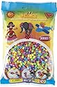 HAMA 201-50 Pastell / Kopfkarte - Perlen pastellfarben, 3000 Stück