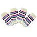 Weixinbuy 4PCS/Set Pet Dogs Cotton Socks Anti-Slip Rubber Stripes Boots Beige X-Small