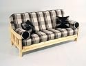Furniture online: Mission Futon Frame - with 8inch Quality Futon Mattress - Full Size