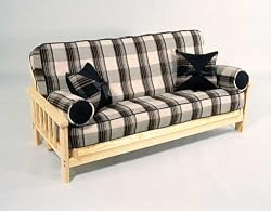 Mission Futon Frame - with 8inch Quality Futon Mattress - Full Size