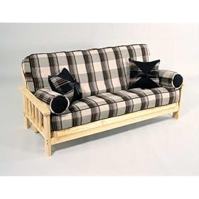Mission Futon Frame - w  9 Premium Futon Mattress Full by Mountain