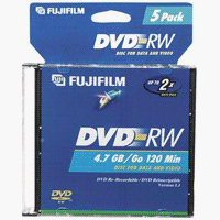 FUJI DVD-RW FUJI 4.7GB Recordable DVD-RW Disc