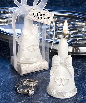 Set of 60 Wedding Bells Collection candle favor