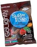 GoLightly Sugar Free Just Chocolates, 2.75-Ounce Bags (Pack of 12)