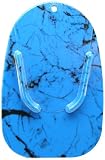 "Blue Marble" Custom Motorcycle Kickstand Pad from Redeye Laserworks