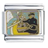 Cassatt's Art Boating Party Italian Charms Bracelet Link
